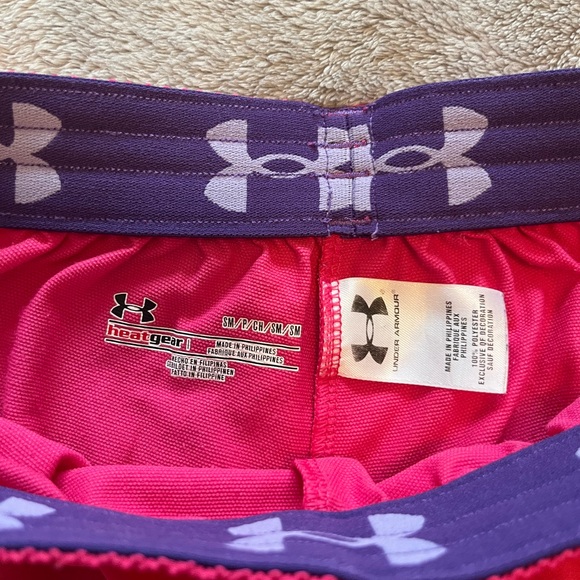 Women’s Pink Under Armour Shorts - Picture 2 of 3